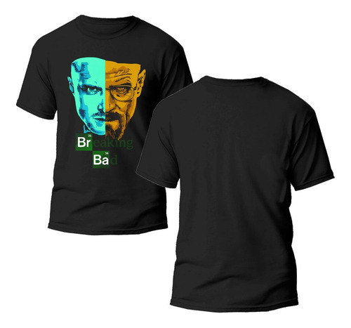 Playera Negra Unisex Estampado Breaking Bad 100% Algodón 12