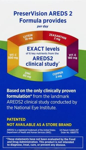 Preservision Areds 2 - Vitamina Para Los Ojos 130 Ct