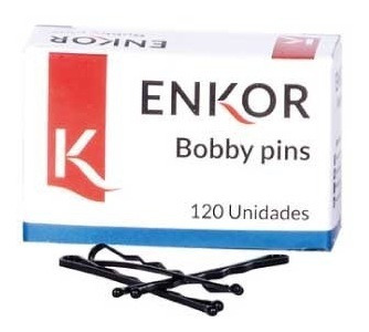 Bobby Pins Enkor Caja X 120 - Unidad a $65