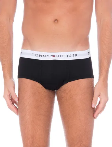 Cueca Tommy Hilfiger Cotton Stretch Brief Preta Pack 3un