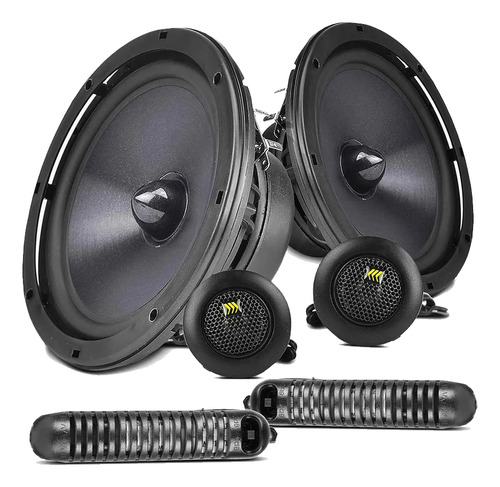 Kit 2 Vias Som Automotivo Bravox 2 Cs60 Bk 130 Rms