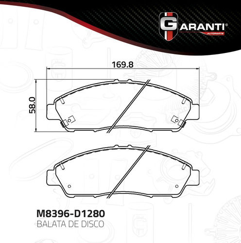 Jgo Balatas Delantera Disco Acura Truck Mdx 2007 Al 2017