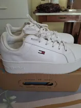 Comprar Tommy Hilfiger\u002F Zapatillas Blancas Con Caña Alta Tall 40