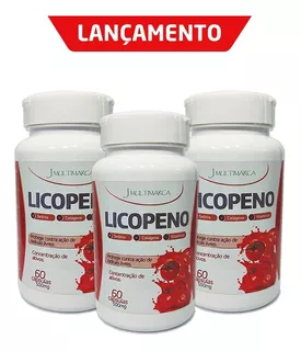 Licopeno Vitamina C Vitamina E Colágeno E Selênio Kit - 3