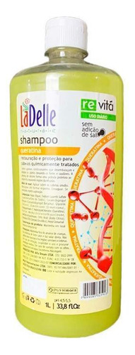 Shampoo Queratina La Delle 1l - Fortalece E Nutre Os Fios