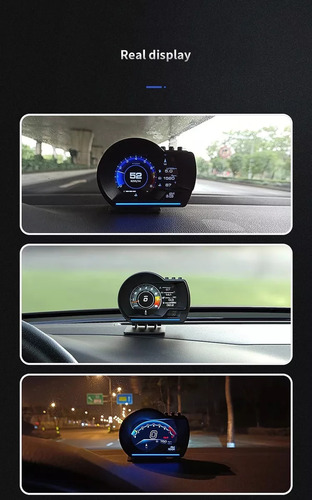 Velocímetro Hud P6 De Doble Sistema Obd&gps Smart Gauge