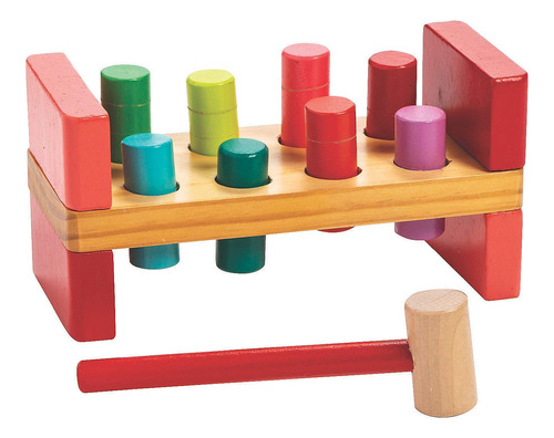 Fun Express - Juego De Martillo Y Pinzas De Madera, 10 Piez.