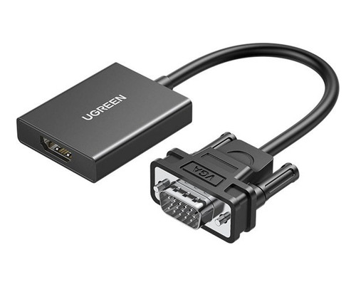 Adaptador Vga A Hdmi Ugreen 1080p Con Audio Jack 3.5mm