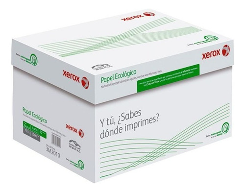 Caja Papel Xerox Bond 75gr Carta 93% Blancura C/5000 Hojas