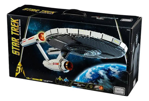 Mega Bloks Star Trek U.s.s. Enterprise Dph83 Cantidad De Piezas 3098
