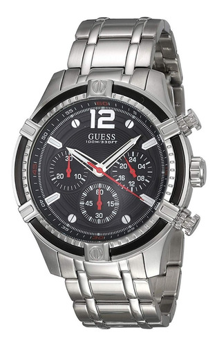 Reloj Guess W0968g1 Crono Hombre Acero Agente Oficial