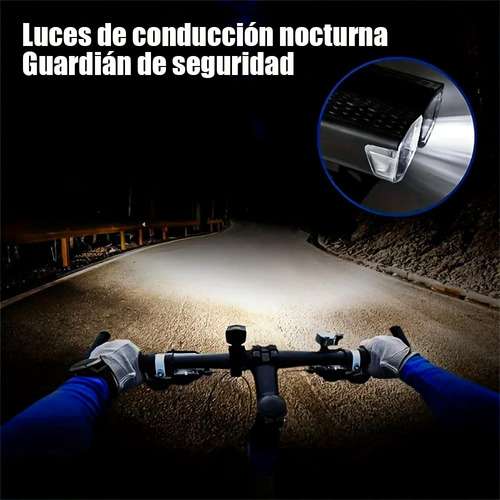 Accesorio De Linterna De Bicicleta Recargable Por Usb