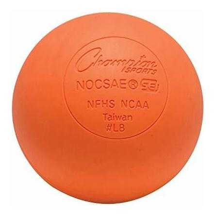 Bola Lacrosse Color Naranja Equipo Articulo Deportivo 1