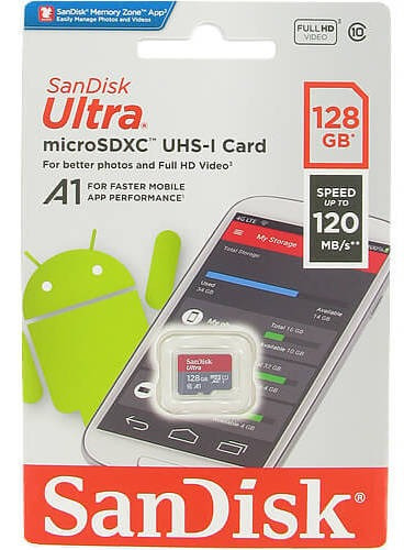 Memoria Sd Sandisk 128gb Ultra Sdxc Uhs-i Full Hd