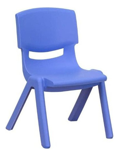Silla De Escuela Apilable De Plástico Azul Para Muebles