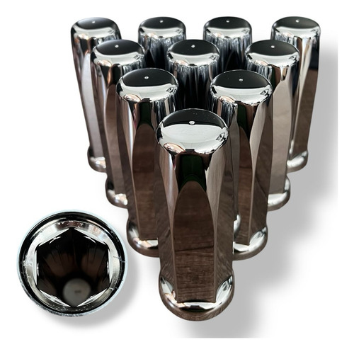 Cubre Tuercas Hexagonal Largo Unemon 33mm Presion 20 Piezas