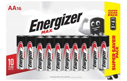 Econopack 16 Baterías Aa Max - Energizer