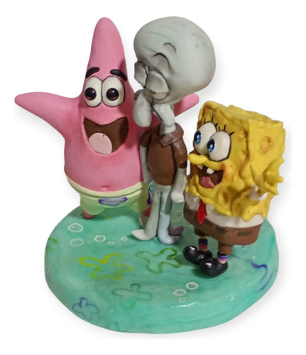Adorno Para Torta Bob Esponja Agua Bob Esponja