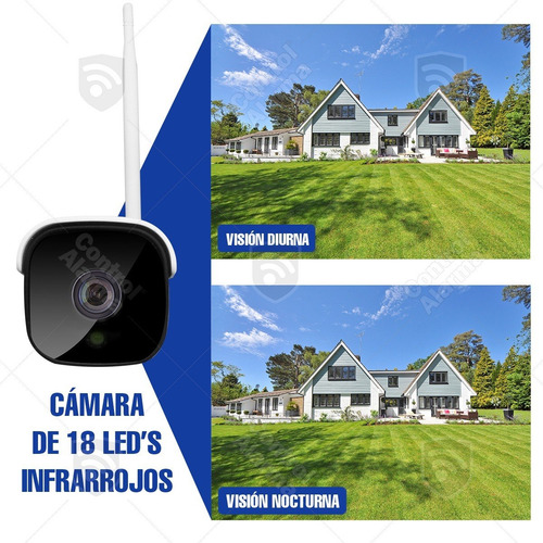Imagen 5 de 10 de 2 Camaras Wifi Ip Ultra Hd 4 Mpx Exterior Video Seguridad