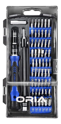 Set D/destornilladores Oria 60 En 1 C/estuche - Azul