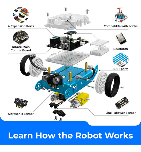 Kit De Robótica Makeblock Mbot Com Scratch E Arduino De 8 A