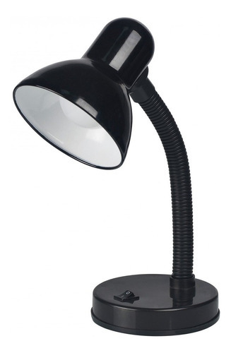 Luminária De Mesa Flex Base Preta Led 4w Bivolt Kian Cor da cúpula Preto Cor da estrutura Preto