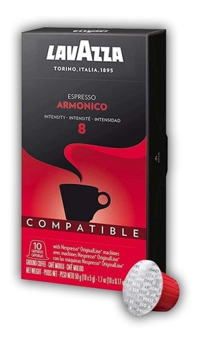 Café Caps Lavazza 2x Armónico + 2x Deciso + 2x Lungo 60 Caps