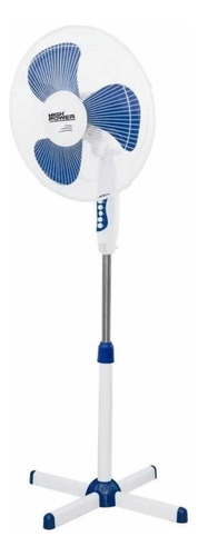 Ventilador De Pie Con 3 Aspas De Plástico Vp-1645 High Power Blanco Plástico 3