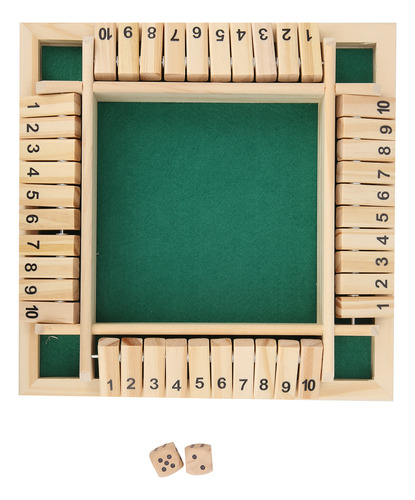 Juego De Dados De Madera, Juego De Números De Tablero Para N