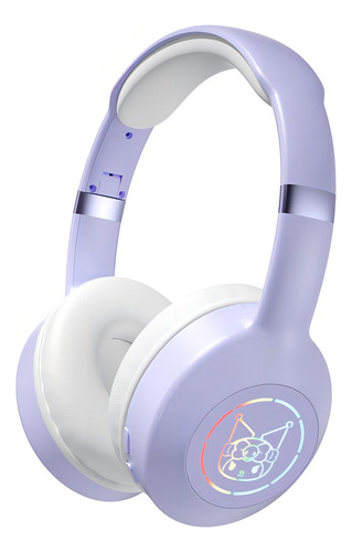 Fone de ouvido Bluetooth sem fio Sanrio Em-368 Cute Color Kuromi