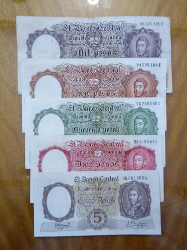Billetes Argentinos Peso Moneda Nacionalserie N766