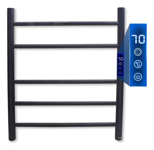 Aetoxb Towel Warmer Rack 5 Bars Matt Black Heating Towel