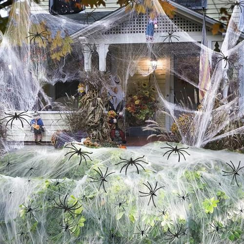 Decoraciones De Telaraña De Halloween De 1700 Pies Cua...