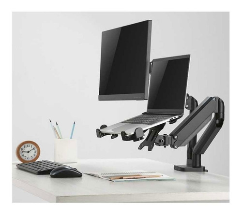 Imagen 5 de 10 de Soporte Para Notebook De 11 A 17 Intelaid It-dst Negro