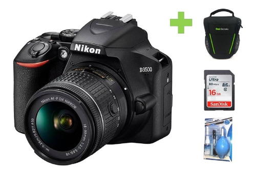 Camara Nikon D3500 18-55mm+16gb+bolso+kit De Limpieza