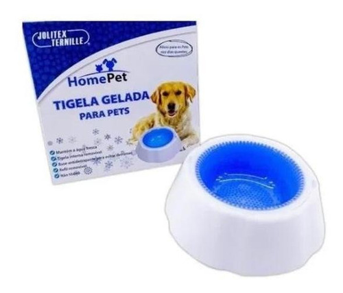 Tigela Gelada Refrescante Bebedouro Água Para Cães 500ml