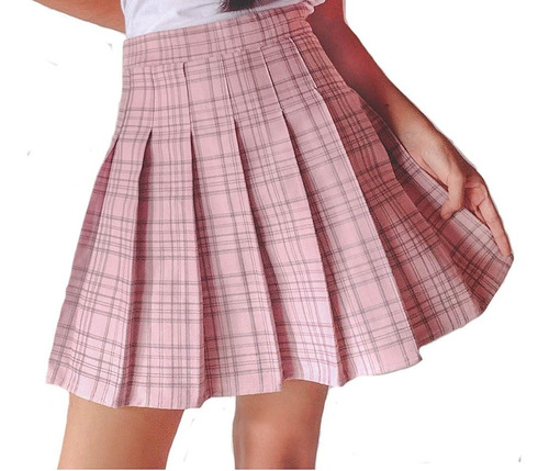 Falda Tableada Tennis Skirt Rosa