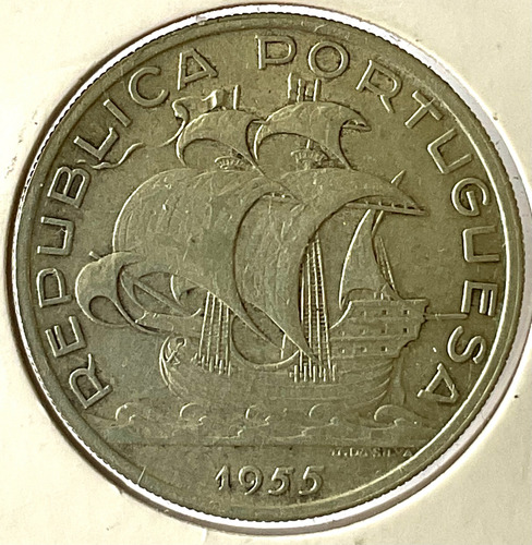 Moeda 10 Escudos 1955 - Prata - Km#585 (Usado)