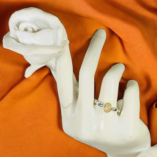 Unico Anillo Plata 925 Opalo De Fuego Etiope Arcoíris 2,6 Ct