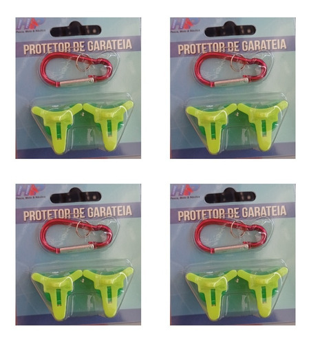 Kit Com 8 Protetor De Anzol Garatéia Hp + 4 Chaveiros