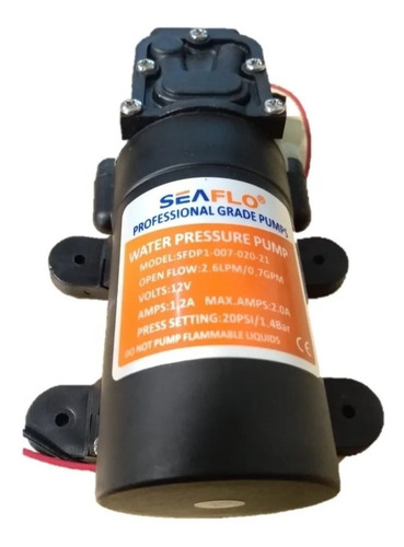 Bomba De Agua De Diafragma Portátil Seaflo Mod.sfdp1 2.6lpm