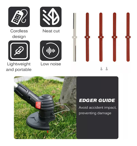 Desbrozadora Eléctrica Profesional Con Cuchillas, 220 V, Lam