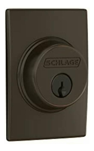 Schlage B60 N Cen 716 Cerrojo Con Borde De Siglo, Llave De 1