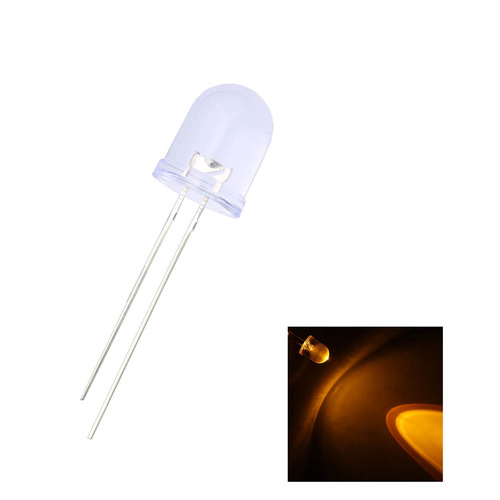 Agua De 10 M M Led 50pcs Claro Diodo Electroluminoso 2pin Am