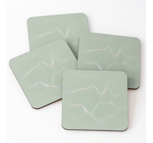 Set Posavasos Colección Mountain Curves #18 - Majesticmonet
