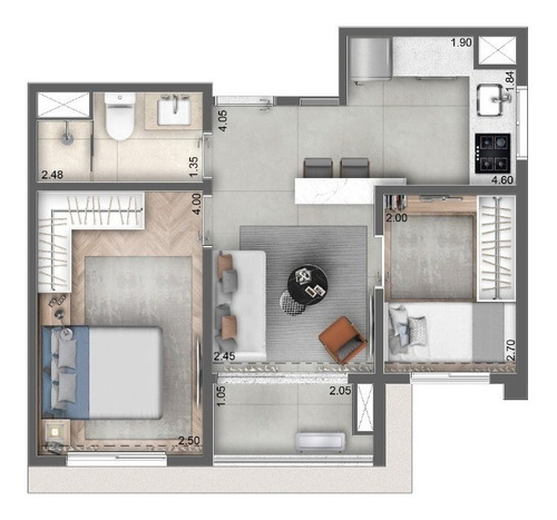 Imagem 13 de 14 de Apartamento À Venda No Bairro Campo Belo - São Paulo/sp - O-20835-34621