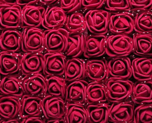 144 Mini Rosas Rosinhas Flores Artificiais - Escolha A Cor