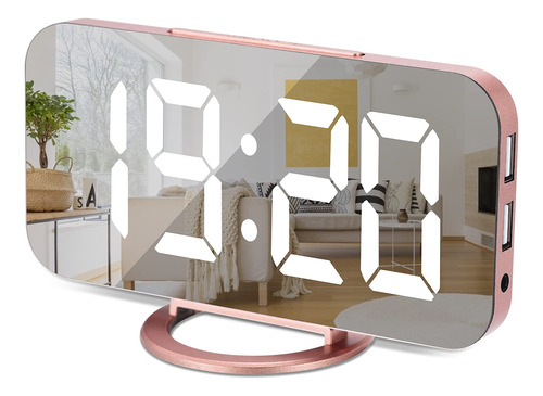 Reloj Digital Con Pantalla Grande, Led De Alarma Elctrica, S