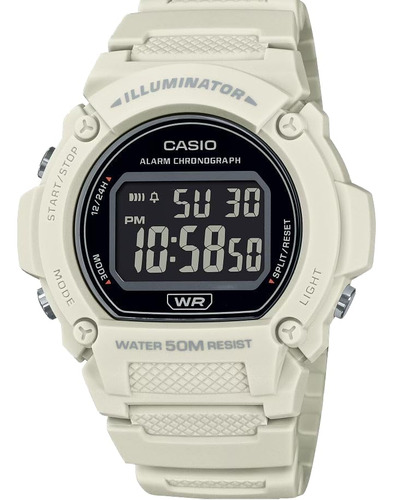 Reloj Casio Illuminator Con Luz Led Con Alarma Y Cronógrafo
