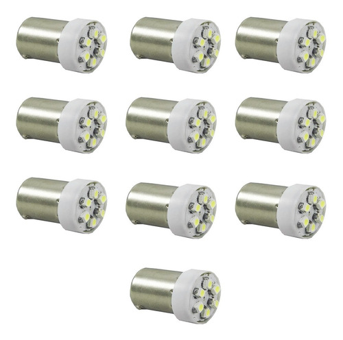 Lampada Autopoli Led 67 24v 06 Leds Branco 10w  Kit Com 10